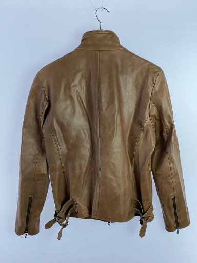 【中古】Haruf◆シングルライダースジャケット/M/馬革/BRW【メンズウェア】