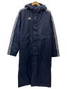 【中古】adidas◆スポーツウェアー/NVY/ベンチコート【スポーツ】
