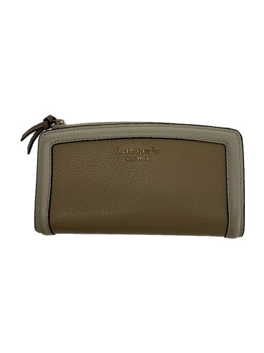 【中古】kate spade new york◆長財布/レザー/BEG/無地/レディース/K7827【服飾雑貨他】 【中古】kate spade new york◆長財布/レザー/BEG/無地/レディース/K7827【服飾雑貨他】