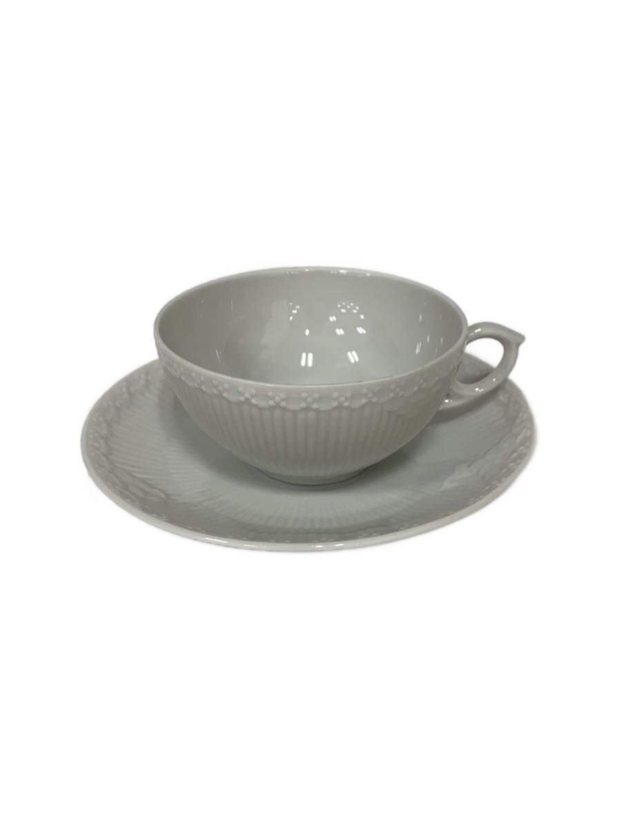 【中古】ROYAL COPENHAGEN◆カップ&ソーサー/WHT//【キッチン用品】