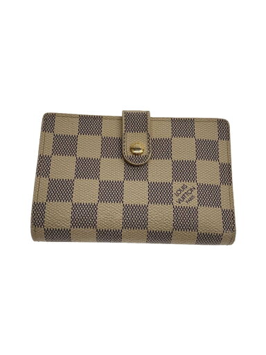 【中古】LOUIS VUITTON◆ポルト・フォイユ・ヴィエノワ_ダミエ・アズール_WHT/PVC/WHT/総柄/レディース【服飾雑貨他】 【中古】LOUIS VUITTON◆ポルト・フォイユ・ヴィエノワ_ダミエ・アズール_WHT/PVC/WHT/総柄/レディース【服飾雑貨他】