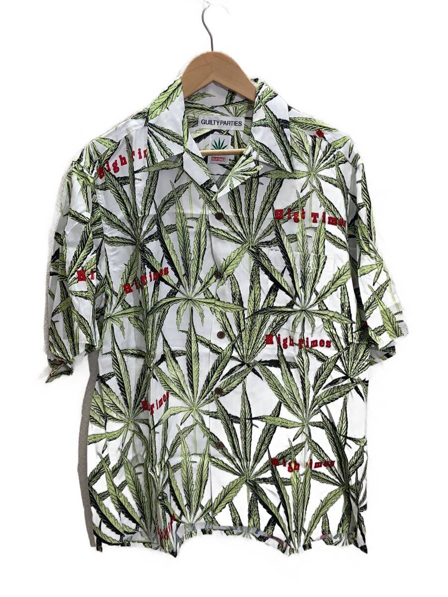 WACKO MARIA◆24ss/High Times/半袖シャツ/L/レーヨン/GRN/総柄/HIGHTIMES-WM-HI05