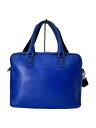 【中古】FURLA◆ブリーフケース/レザー/BLU【バッグ】