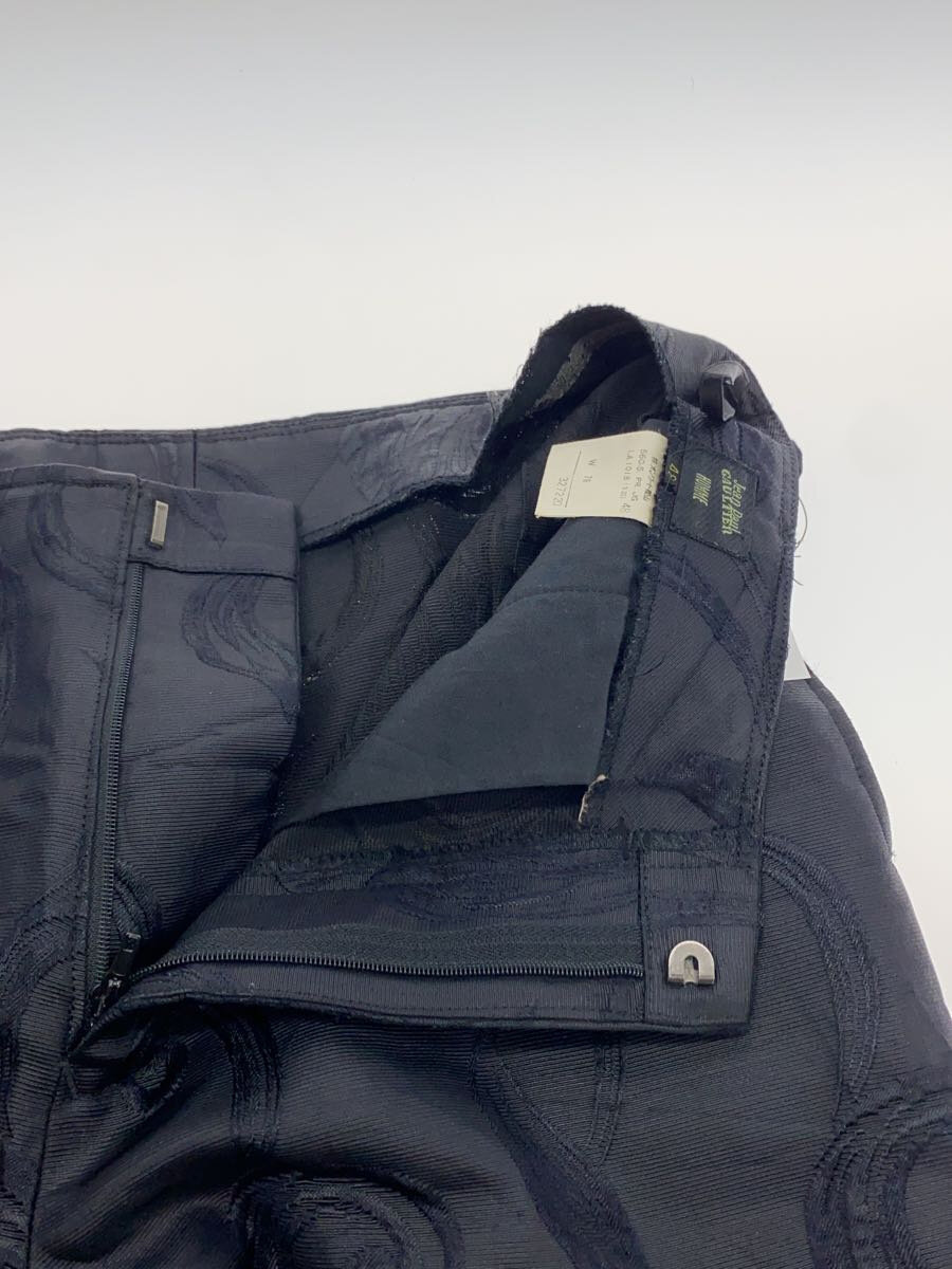 【中古】Jean Paul GAULTIER HOMME◆90S/ブーツカットパンツ/48/ウール/BLK/総柄【メンズウェア】