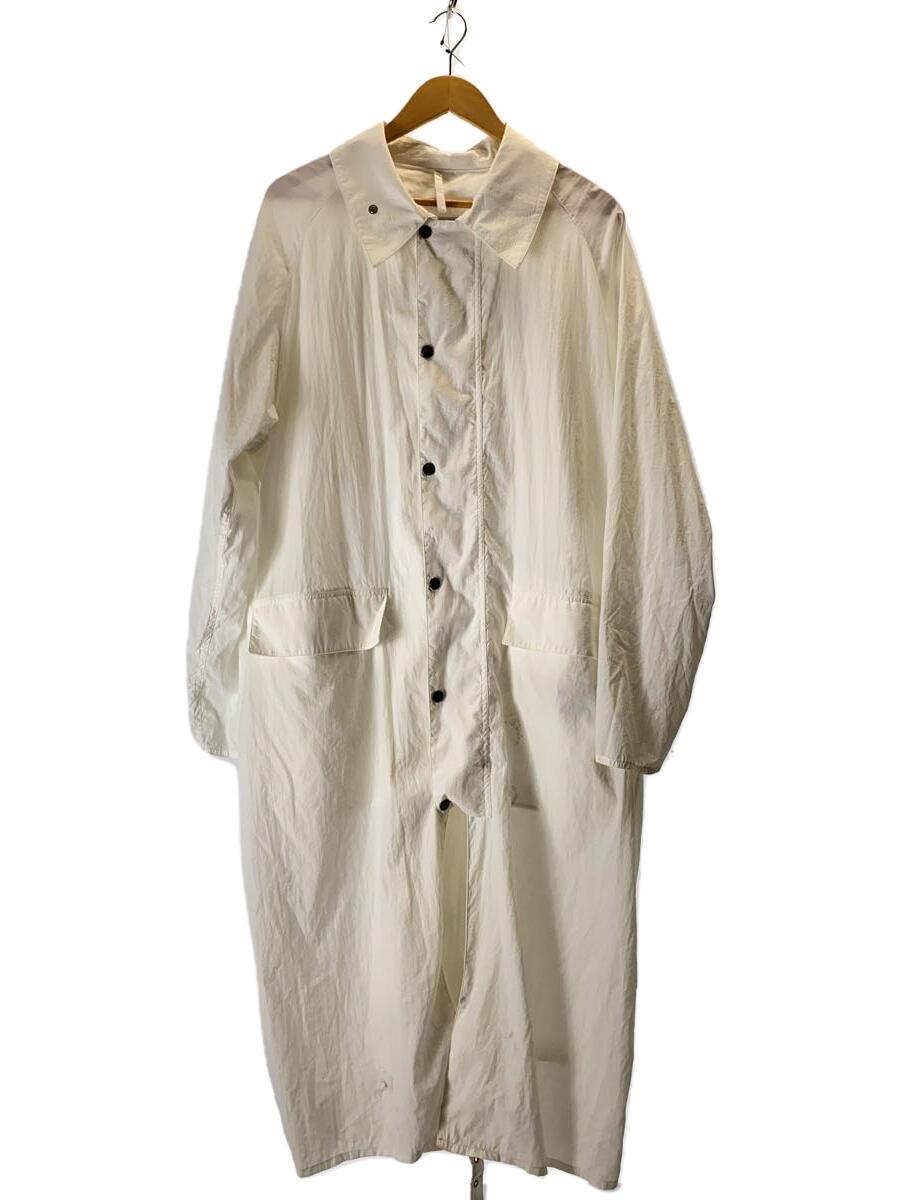 【中古】Barbour◆コート/42/ナイロン/WHT/無地/2001193//【メンズウェア】