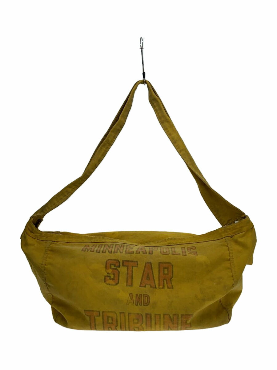 【中古】Vintage/40s~50s/ニュースペーパーショルダーバッグ/MINNEAPOLIS/コットン/YLW//【バッグ】