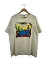 【中古】Hanes◆Tシャツ/XL/コットン/CRM/プリント//【メンズウェア】