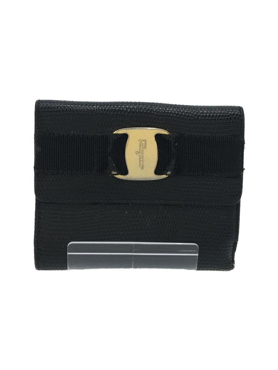 【中古】Salvatore Ferragamo◆2つ折り財