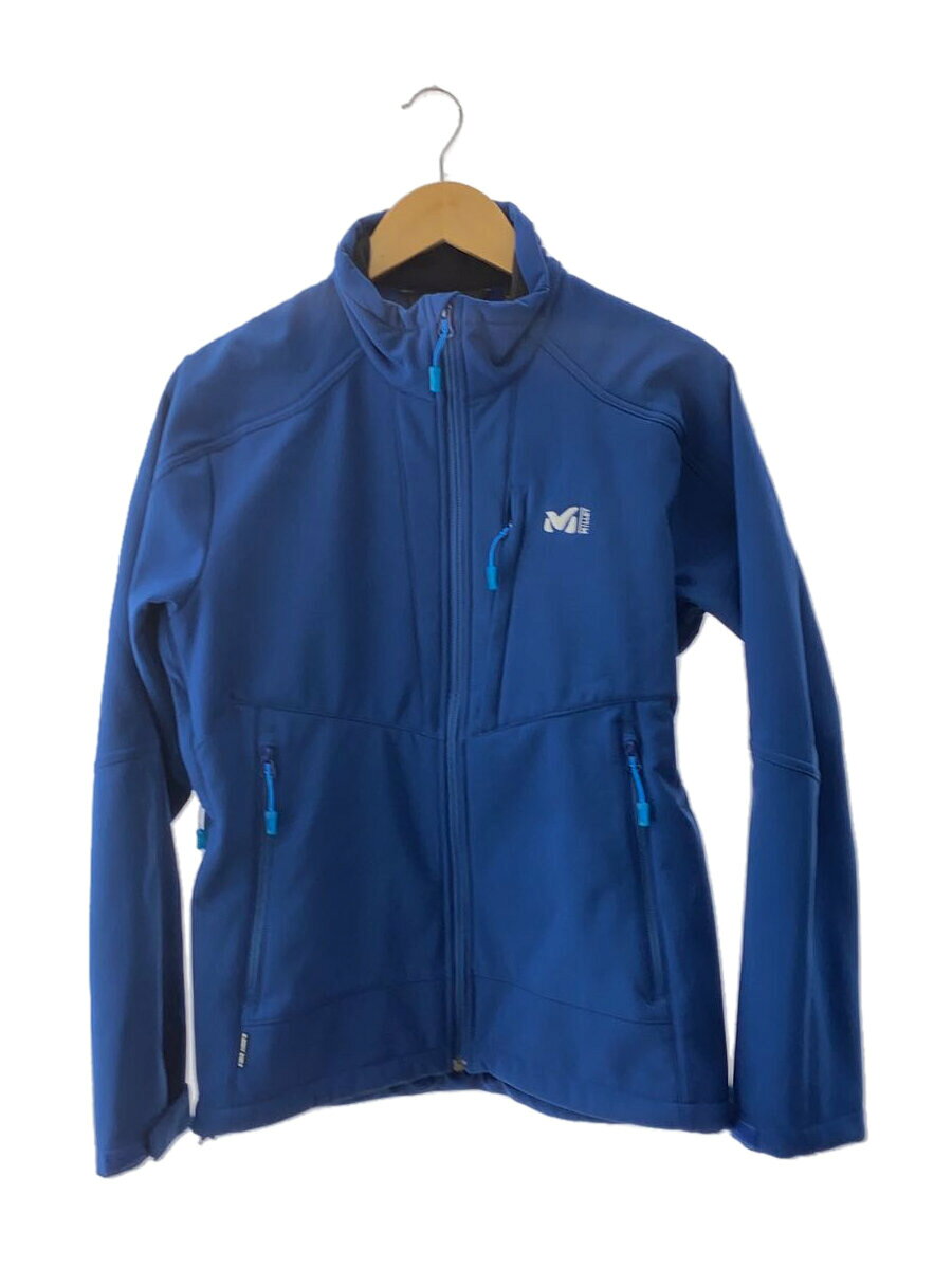 【中古】MILLET◆TRACK JACKET/S/ポリエステル/ブルー/MIV6654【メンズウェア】