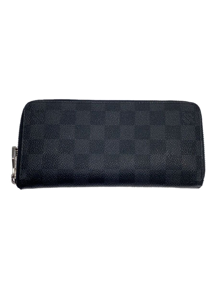 【中古】LOUIS VUITTON◆ジッピー・ウォレット・ヴェルティカル_ダミエ・グラフィット_BLK/PVC/BLK/メンズ//【服飾雑貨他】