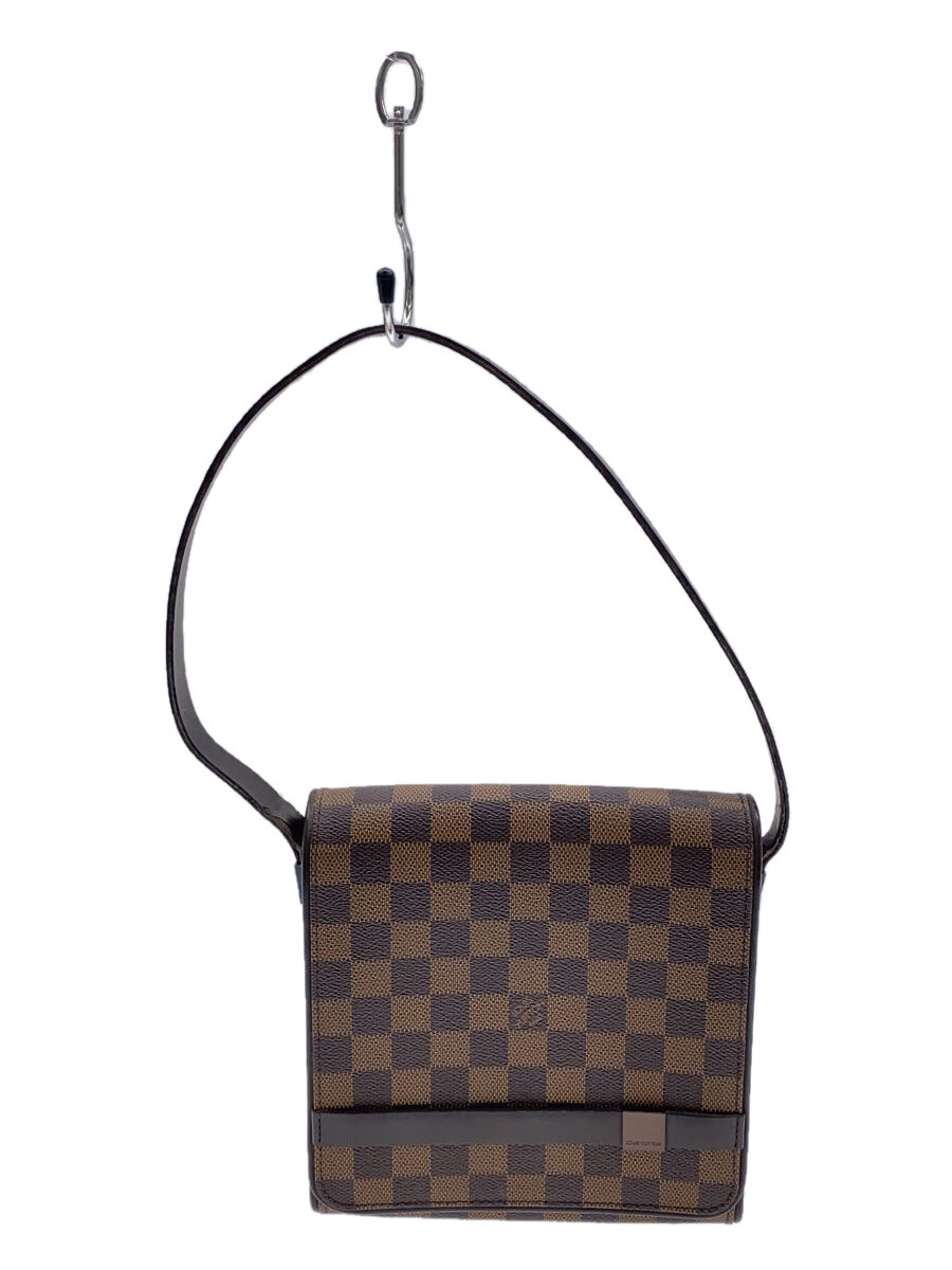 LOUIS VUITTON - 【中古】LOUIS VUITTON◆トライベッカ・ミニ_ダミエ・エベヌ_BRW/PVC/BRW/チェック//【バッグ】