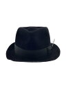 【中古】WACKO MARIA◆ハット/--/ウール/BLK/メンズ【服飾雑貨他】