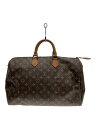【中古】LOUIS VUITTON◆1)スピーディ40_モノグラム・キャンバス_BRW/PVC/BRW/総柄【バッグ】