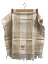 【中古】FURLA◆マフラー/ウール/クリーム/レディース//【服飾雑貨他】