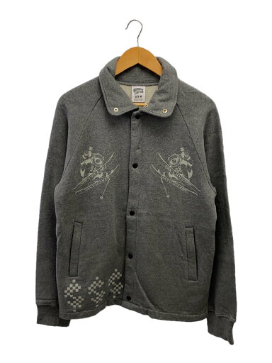 【中古】BILLIONAIRE BOYS CLUB◆ブルゾン/M/コットン/GRY【メンズウェア】 【中古】BILLIONAIRE BOYS CLUB◆ブルゾン/M/コットン/GRY【メンズウェア】