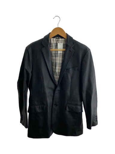 【中古】BURBERRY BLACK LABEL◆レザージャケット・ブルゾン/S/羊革/BLK/BME95-105-09【メンズウェア】 【中古】BURBERRY BLACK LABEL◆レザージャケット・ブルゾン/S/羊革/BLK/BME95-105-09【メンズウェア】