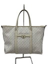 【中古】MICHAEL KORS◆トートバッグ/レザー/WHT/モノグラム/30H0SKNT2B【バッグ】