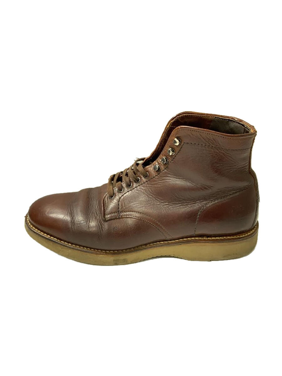 【中古】Alden◆45960H Service Boot/プレーントゥサービスブーツ/SIZE:US7.5/ブラウン/レザー【シューズ】