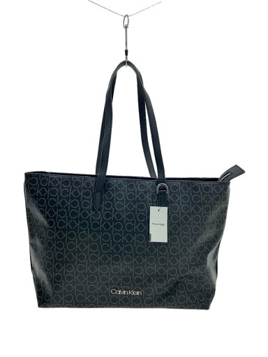 【中古】Calvin Klein◆トートバッグ/--/BLK/総柄【バッグ】 【中古】Calvin Klein◆トートバッグ/--/BLK/総柄【バッグ】
