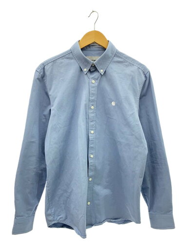 【中古】Carhartt◆長袖シャツ/M/コットン/NVY/無地/IO23339【メンズウェア】 【中古】Carhartt◆長袖シャツ/M/コットン/NVY/無地/IO23339【メンズウェア】