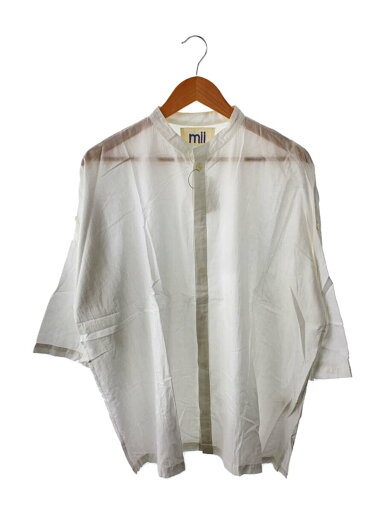 【中古】mii◆半袖シャツ/L/コットン/WHT/03M【メンズウェア】 【中古】mii◆半袖シャツ/L/コットン/WHT/03M【メンズウェア】