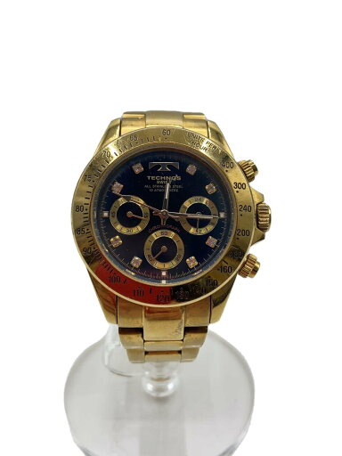 【中古】TECHNOS◆腕時計/アナログ/ステンレス/NVY/GLD/TGM639【服飾雑貨他】 【中古】TECHNOS◆腕時計/アナログ/ステンレス/NVY/GLD/TGM639【服飾雑貨他】