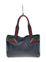 【中古】GUCCI◆トートバッグ_シェリー/キャンバス/GRY/無地【バッグ】