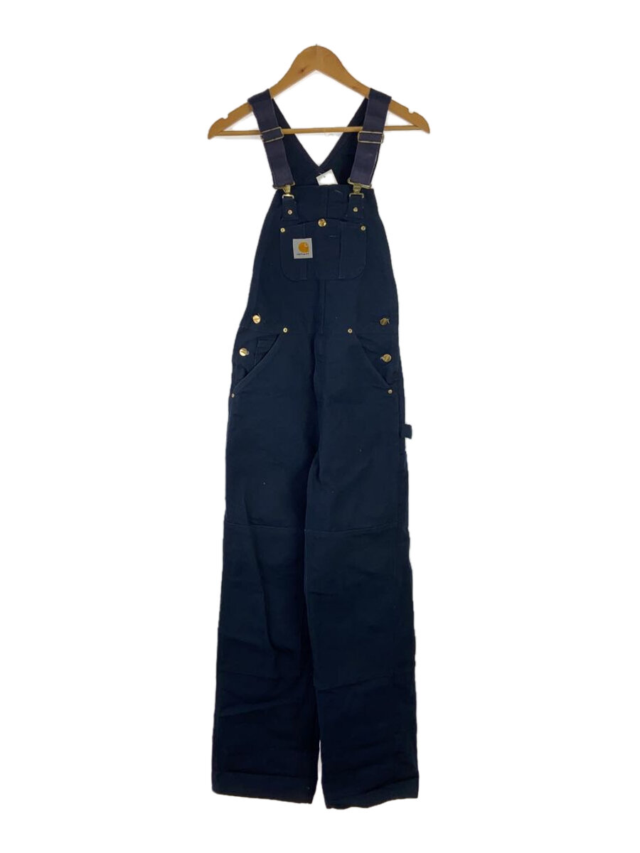 【中古】Carhartt◆オーバーオール/28/コットン/ネイビー/R01-DNY【メンズウェア】