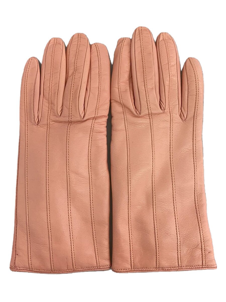 【中古】Sermoneta gloves◆手袋/レザー/PNK/レディース//【服飾雑貨他】