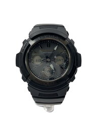 【中古】CASIO◆ソーラー腕時計・G-SHOCK/デジアナ/BLK【服飾雑貨他】