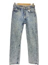 【中古】Levi’s◆80s/501/ケミカルウォッシュ/デニムパンツ/33/インディゴ/ヴィンテージ/リサイズ【メンズウェア】(4)