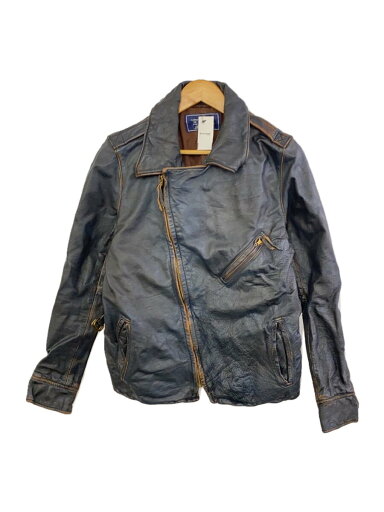 【中古】AVIREX◆ダブルライダースジャケット/38/レザー/BLK/6101020【メンズウェア】 【中古】AVIREX◆ダブルライダースジャケット/38/レザー/BLK/6101020【メンズウェア】