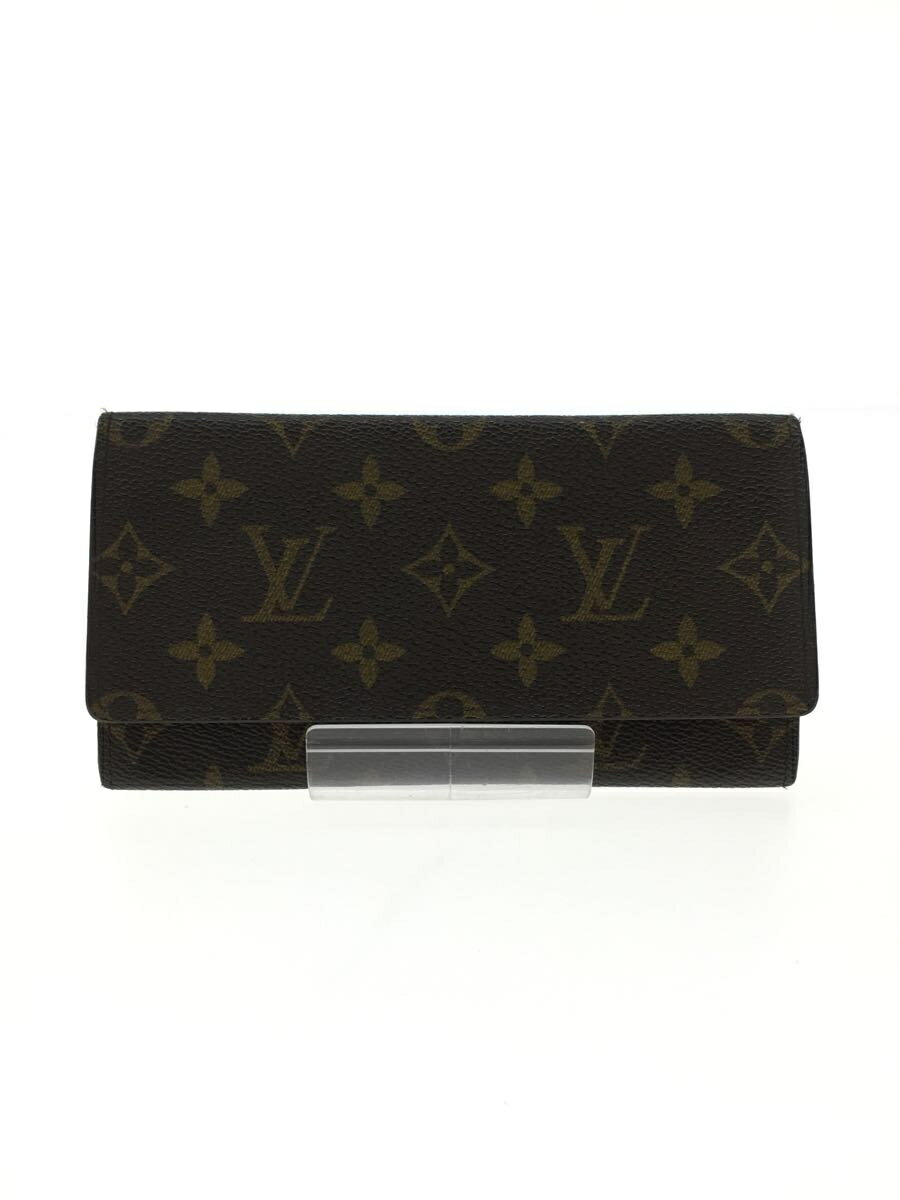 【中古】LOUIS VUITTON◆長財布/--/BRW/総柄/メンズ/M61820【服飾雑貨他】