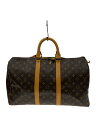 【中古】LOUIS VUITTON◆キーポル55_モノグラム・キャンバス_BRW/PVC/BRW【バッグ】