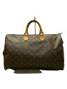 【中古】LOUIS VUITTON◆1)スピーディ40_モノグラム・キャンバス_BRW/PVC/BRW【バッグ】