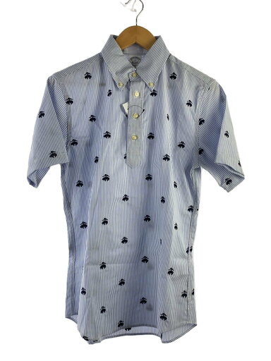【中古】BROOKS BROTHERS◆半袖シャツ/S/コットン/BLU/ストライプ/100187502【メンズウェア】 【中古】BROOKS BROTHERS◆半袖シャツ/S/コットン/BLU/ストライプ/100187502【メンズウェア】