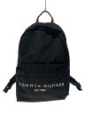 【中古】TOMMY HILFIGER◆リュック/ナイロン/BLK【バッグ】