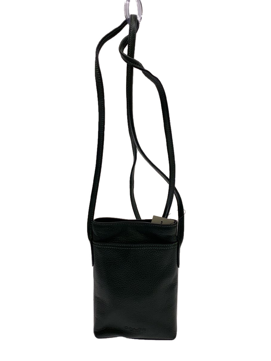 COACH - 【中古】COACH◆ポーチ/ショルダーバッグ/レザー/グリーン/D2344【バッグ】
