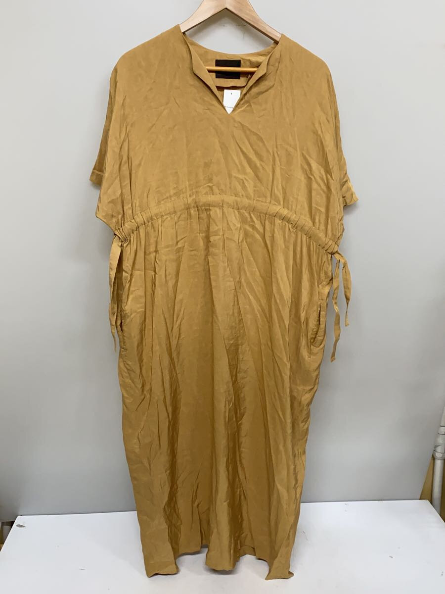 【中古】TOMORROWLAND collection◆コンパクトリネンウエストギャザー半袖ワンピース/36/レーヨン/CML/13-06-12-06451【レディースウェア】