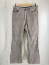 【中古】Levi’s◆80S/42TALON/ボトム/--/コーデュロイ/GRY【メンズウェア】
