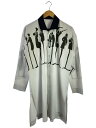 【中古】HOMME PLISSE ISSEY MIYAKE◆長袖シャツ/2/ポリエステル/WHT/HP04FJ040【メンズウェア】