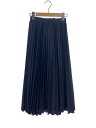 【中古】ENFOLD◆プリーツ/ロングスカート/36/ポリエステル/ネイビー/300BS131-0870【レディースウェア】