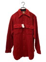 【中古】長袖シャツ/--/ウール/RED/無地【メンズウェア】(4)