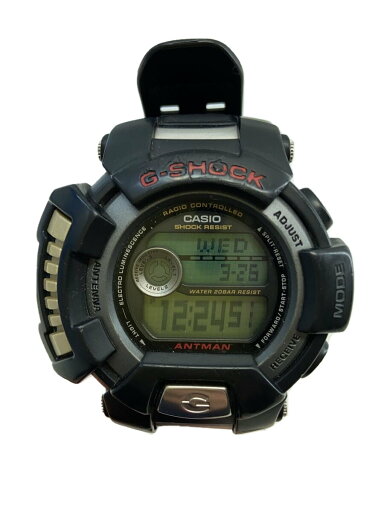 【中古】CASIO◆ソーラー腕時計/デジタル/ラバー/BLK/BLK/GW-100Q/アントマン【服飾雑貨他】 【中古】CASIO◆ソーラー腕時計/デジタル/ラバー/BLK/BLK/GW-100Q/アントマン【服飾雑貨他】