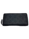 【中古】LOUIS VUITTON◆ジッピー・ウォレット_マヒナ_BLK/牛革/BLK/メンズ【服飾雑貨他】