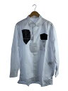 【中古】YOHJIYAMAMOTO+NOIR◆長袖シャツ/3/コットン/WHT/NR-B76-010-1A//【メンズウェア】