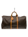 【中古】LOUIS VUITTON◆キーポル60_モノグラム・キャンバス_BRW/PVC/BRW/総柄【バッグ】