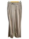 【中古】HERILL◆20ss/emperorpoplin pants/ボトム/2/ウール/BRW/20-030-8010-11【メンズウェア】