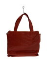 【中古】GENTEN◆トートバッグ/--/RED/無地【バッグ】(4)