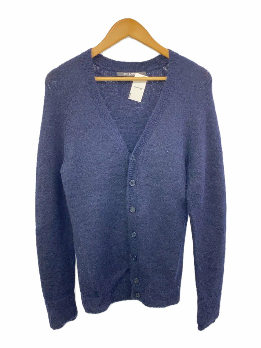 【中古】NEIL BARRETT◆モヘア カーディガン/ウール/NVY/BMA242-1654【メンズウェア】